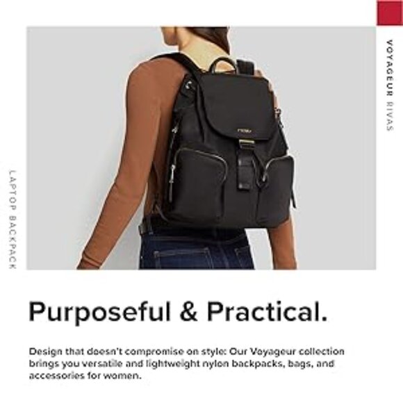 #165 NWT - TUMI Voyageur Rivas Backpack Black - PRICED TO SELL NO DEALS main image 6